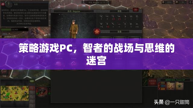 智者戰(zhàn)場(chǎng)與思維迷宮，策略游戲PC的魅力