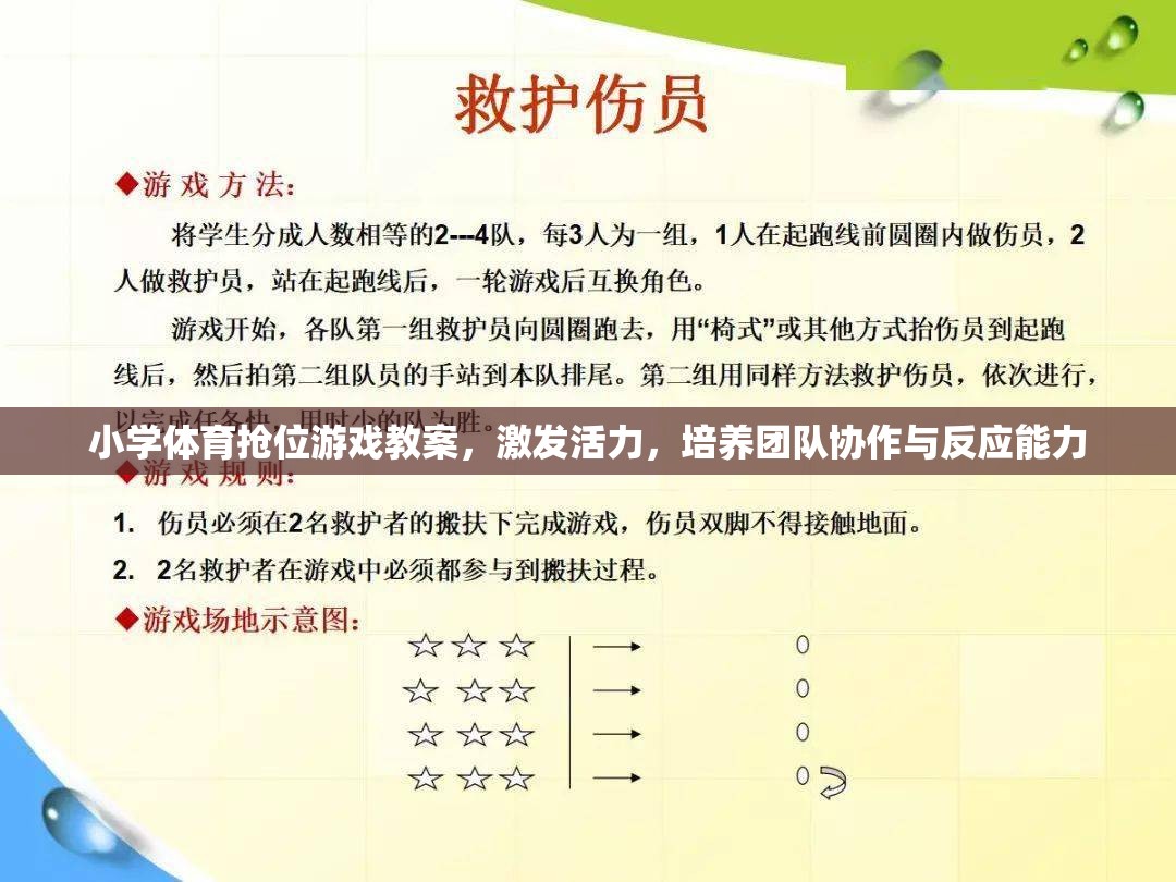 小學體育搶位游戲，激發(fā)活力，培養(yǎng)團隊協(xié)作與反應能力的創(chuàng)新教案