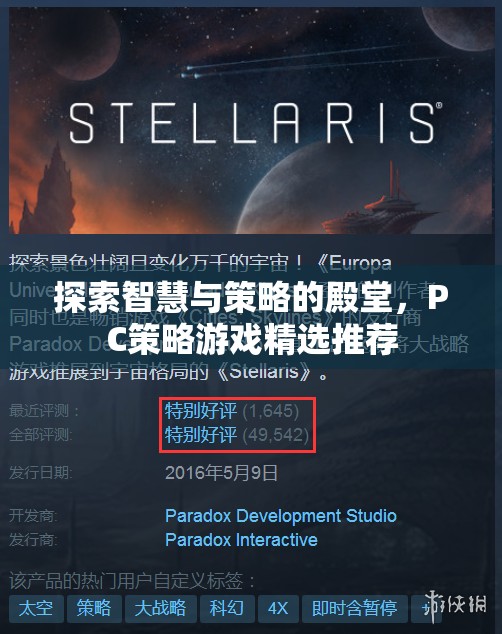 智慧與策略的殿堂，精選PC策略游戲推薦