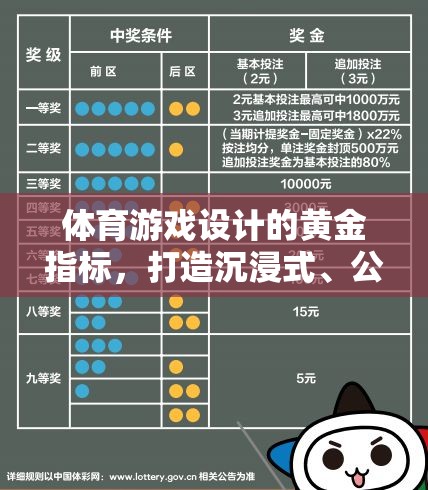 體育游戲設(shè)計的黃金法則，打造沉浸式體驗(yàn)、公平競爭與健康促進(jìn)的完美融合