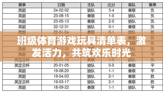 班級(jí)體育游戲玩具清單，激發(fā)活力，共筑歡樂時(shí)光