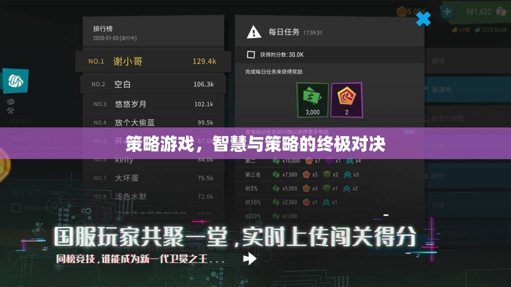 智慧與策略的巔峰對決，策略游戲的終極挑戰(zhàn)