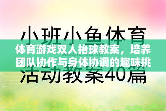 雙人抬球，培養(yǎng)團隊協(xié)作與身體協(xié)調(diào)的趣味體育游戲教案