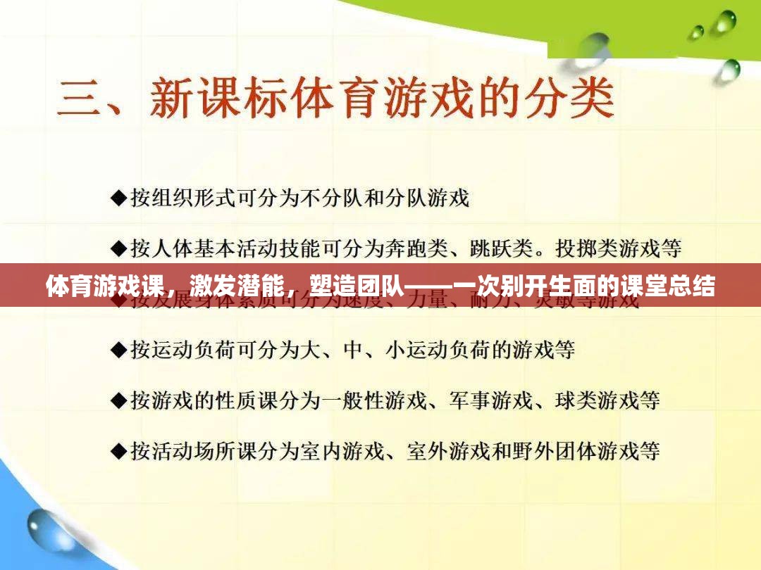 激發(fā)潛能，塑造團隊，一次別開生面的體育游戲課課堂總結