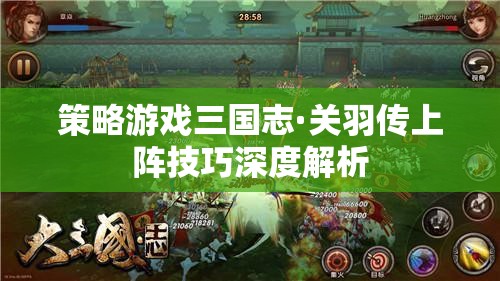 三國志·關(guān)羽傳策略游戲上陣技巧深度解析