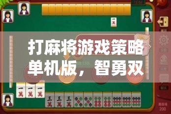 智勇對(duì)決，打麻將游戲策略單機(jī)版中的智慧與勇氣較量