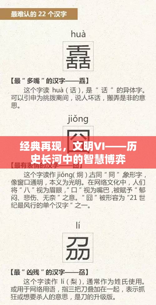 經(jīng)典再現(xiàn)，文明VI——?dú)v史長河中的智慧博弈