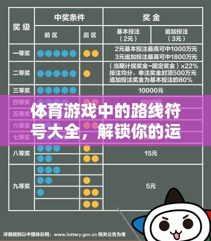 解鎖運動探險之旅，體育游戲中的路線符號大全