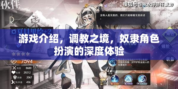 調教之境，深度體驗奴隸角色扮演的奇幻游戲