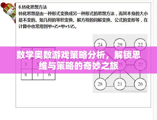 數(shù)學奧數(shù)游戲策略分析，解鎖思維與策略的奇妙之旅