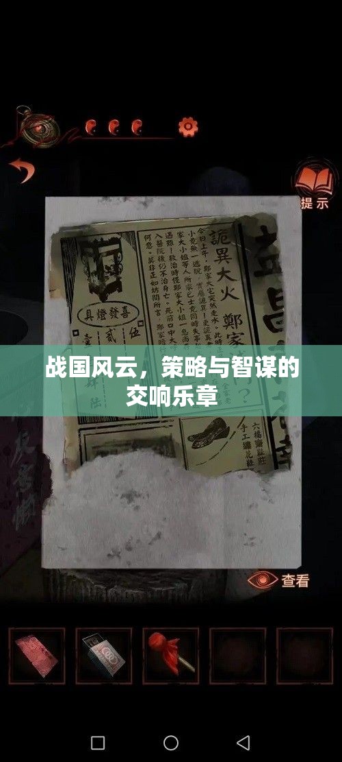 戰(zhàn)國風(fēng)云，策略與智謀的交響樂章