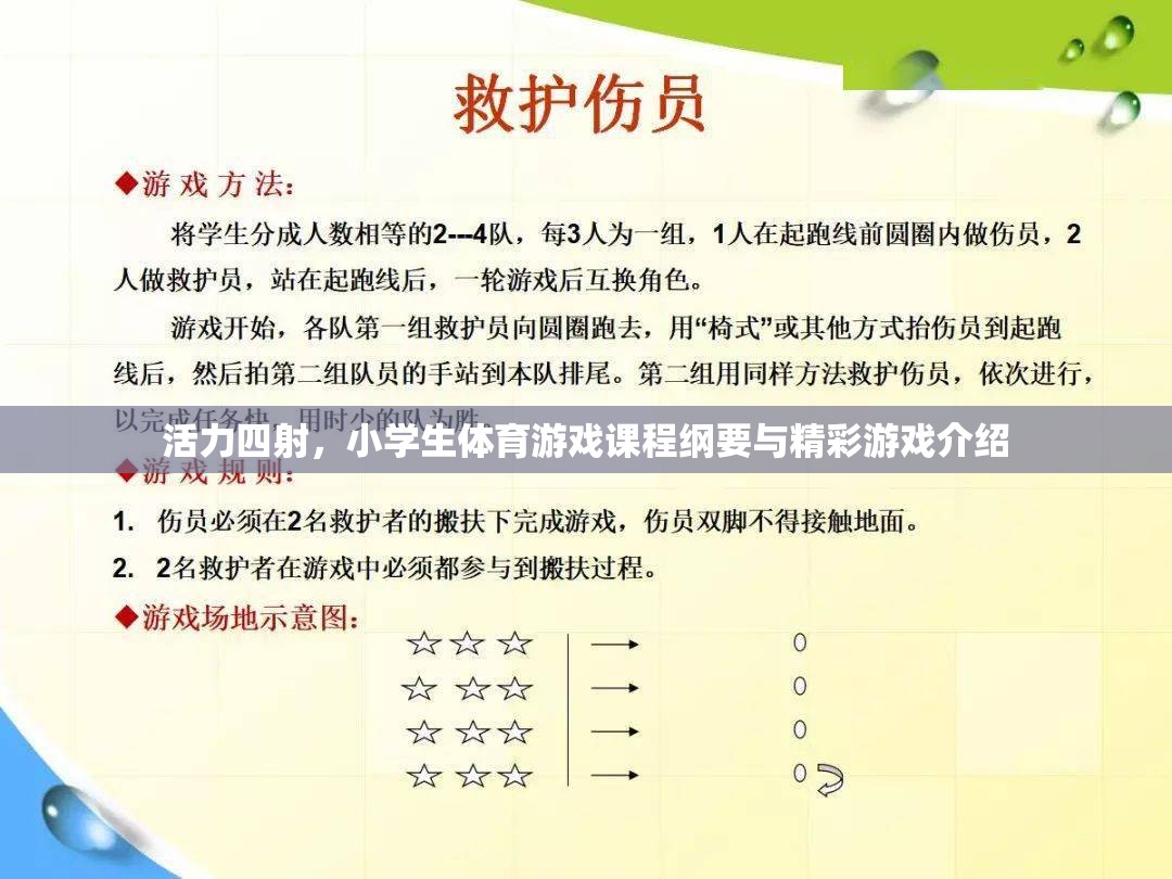 活力四射，小學生體育游戲課程綱要與精彩游戲介紹