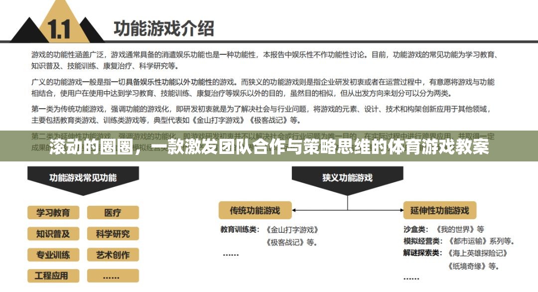 滾動的圈圈，激發(fā)團隊合作與策略思維的體育游戲教案