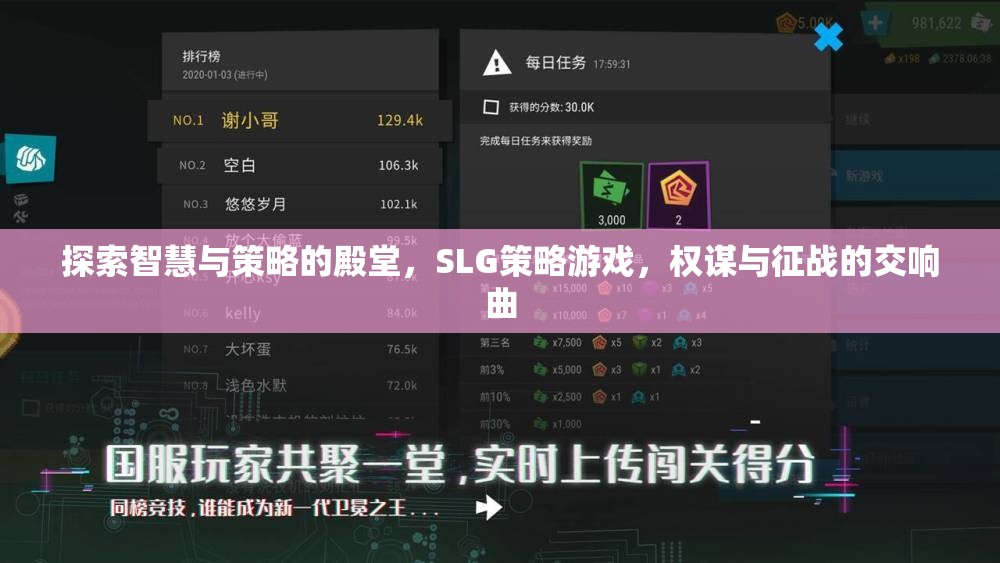 智慧與策略的交響，探索SLG策略游戲的權謀征戰(zhàn)