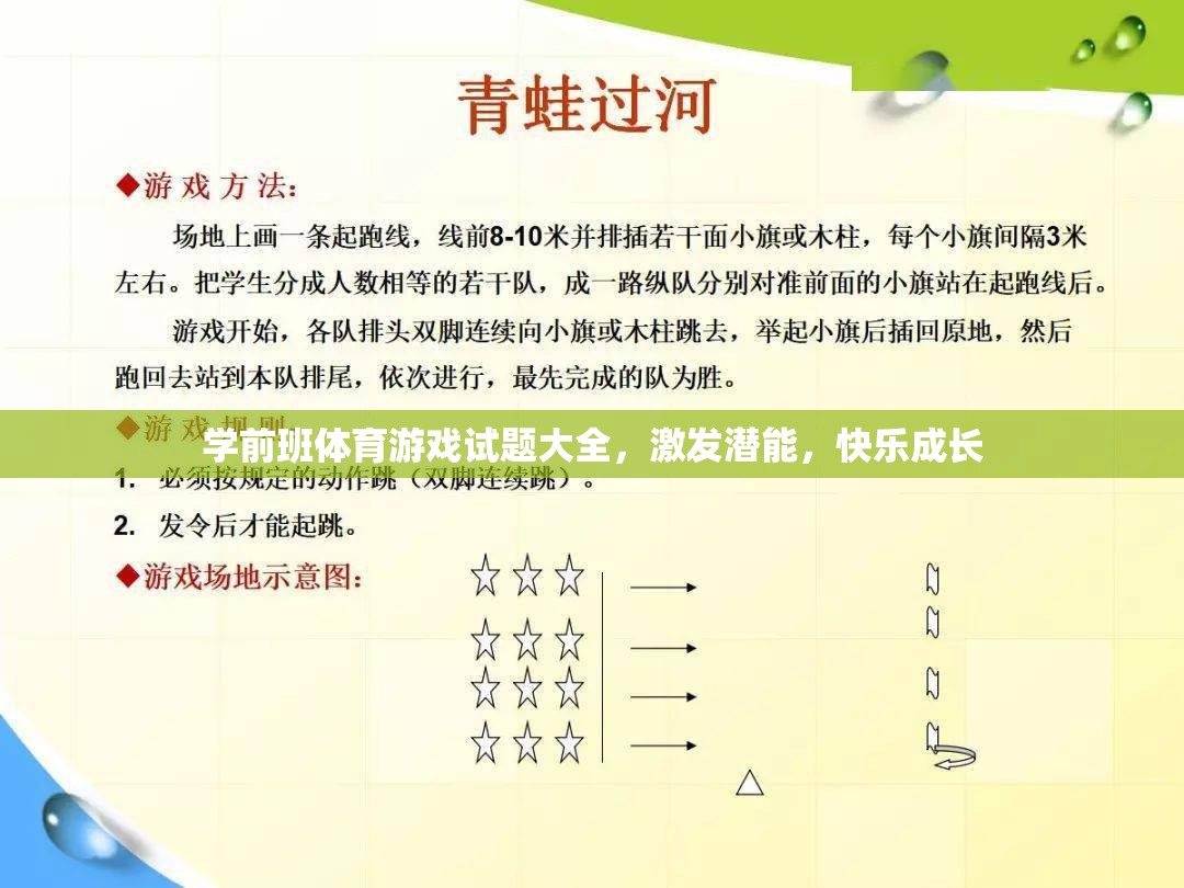 學(xué)前班體育游戲全攻略，激發(fā)潛能，快樂成長