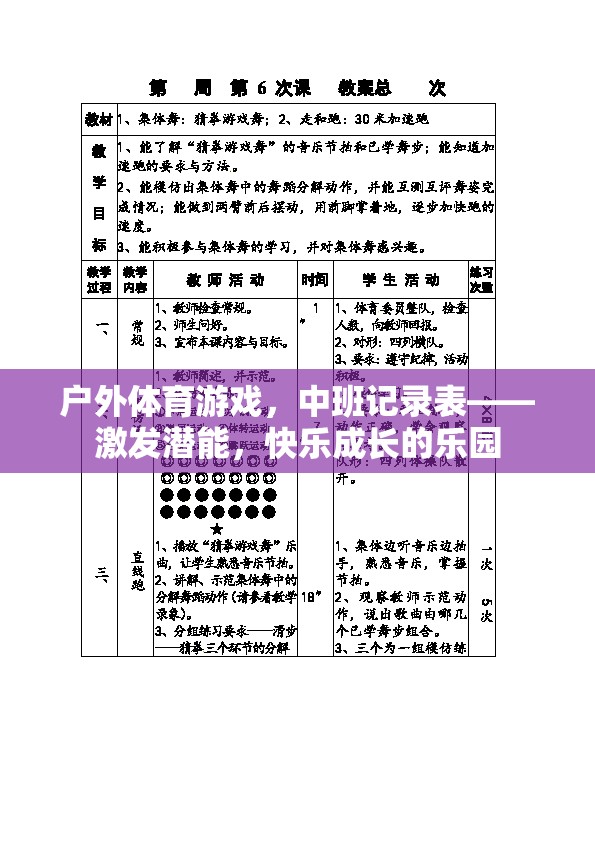 戶(hù)外體育游戲，中班潛能激發(fā)與快樂(lè)成長(zhǎng)的樂(lè)園