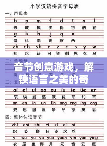 音節(jié)創(chuàng)意游戲，解鎖語(yǔ)言之美的奇妙旅程