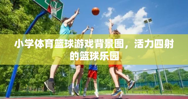 活力籃球樂園，小學(xué)體育的激情背景圖