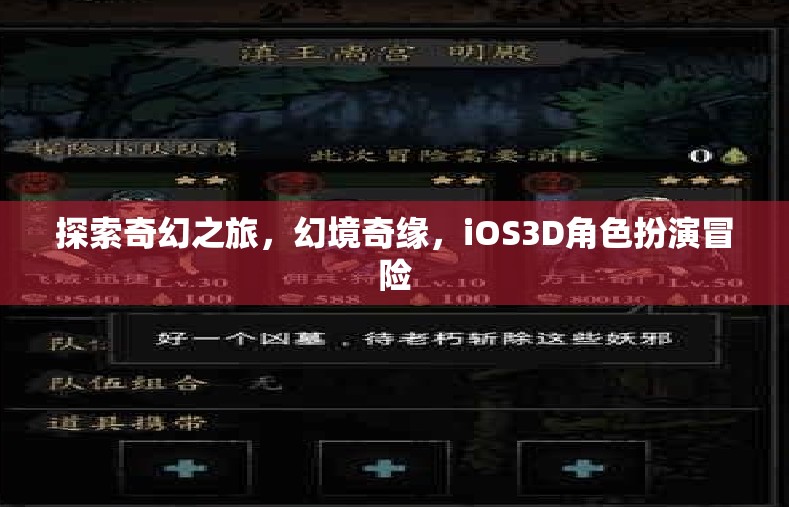 幻境奇緣，iOS3D角色扮演冒險(xiǎn)之旅