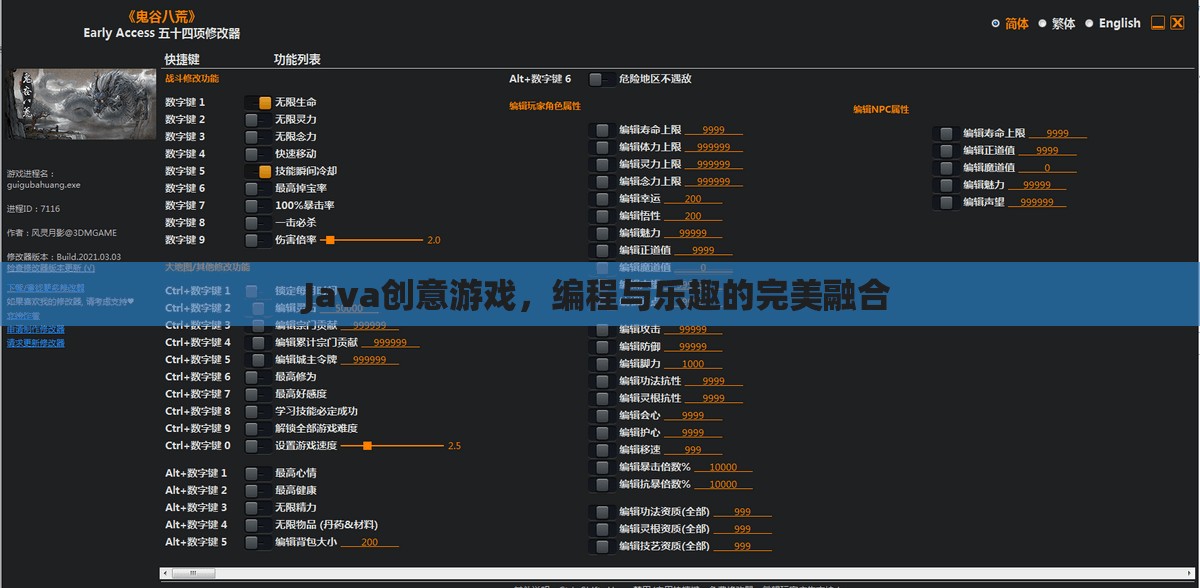 Java創(chuàng)意游戲，編程與樂(lè)趣的完美融合