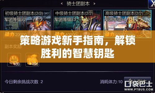 解鎖勝利的智慧鑰匙，策略游戲新手指南