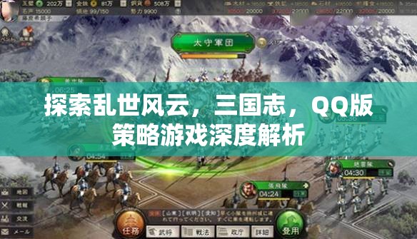 QQ版策略游戲，深度解析三國(guó)志的亂世風(fēng)云