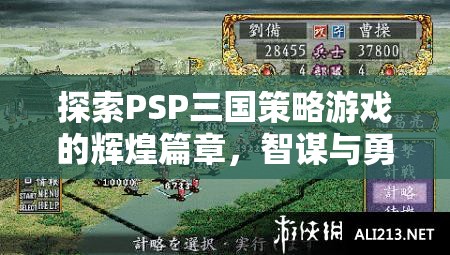 PSP三國策略游戲，智謀與勇氣的輝煌交織