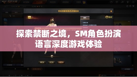 禁斷之境的探索，SM角色扮演語言深度游戲體驗