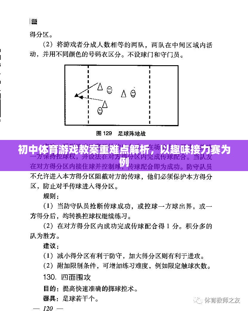 初中體育游戲教案，趣味接力賽的難點與重點解析