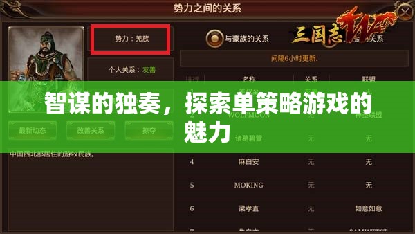 智謀的獨(dú)奏，探索單策略游戲的獨(dú)特魅力
