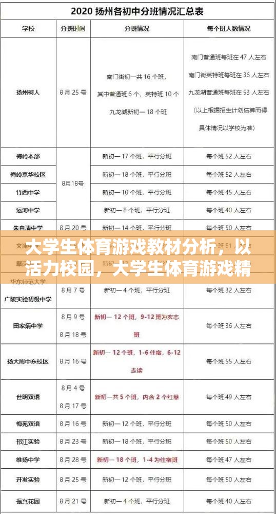 活力校園，大學(xué)生體育游戲精選教材的分析與探討