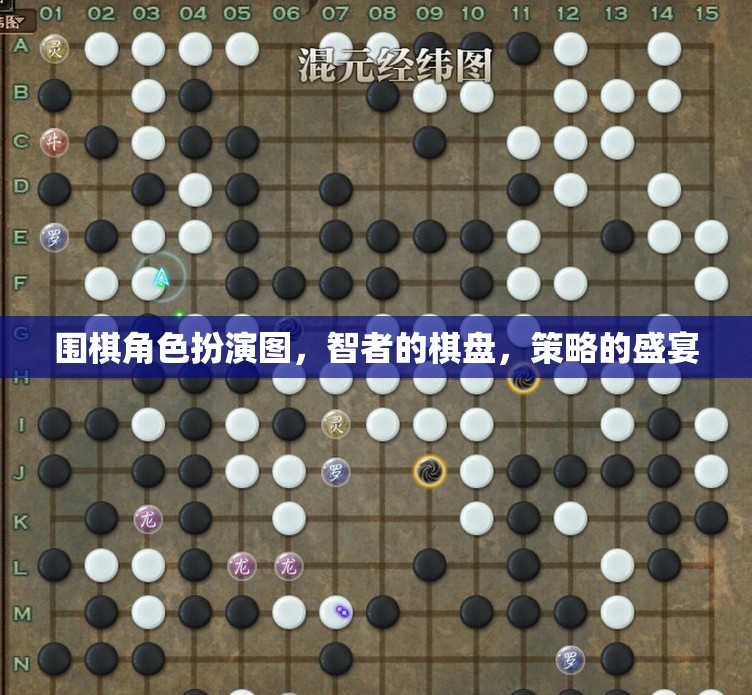 圍棋角色扮演圖，智者的棋盤，策略的盛宴