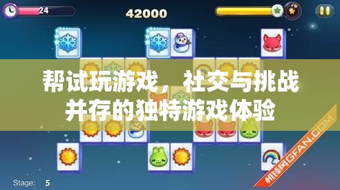 試玩挑戰(zhàn)，社交與游戲樂趣的雙重體驗