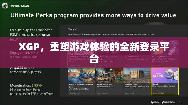 XGP，重塑游戲體驗(yàn)的全新登錄平臺(tái)
