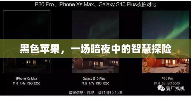 暗夜中的智慧探險，黑色蘋果的神秘之旅