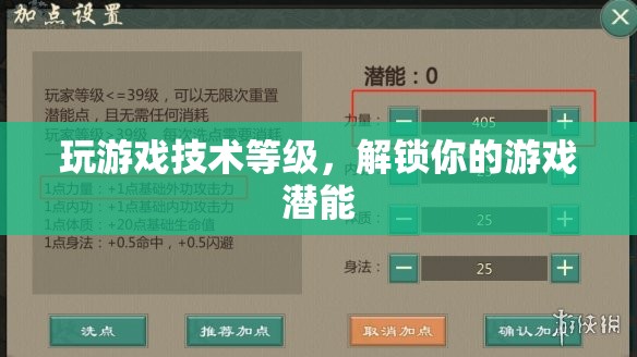 解鎖游戲潛能，提升技術(shù)等級(jí)，玩轉(zhuǎn)游戲世界