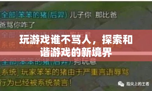 探索和諧游戲，打造無罵人的游戲新體驗  第1張