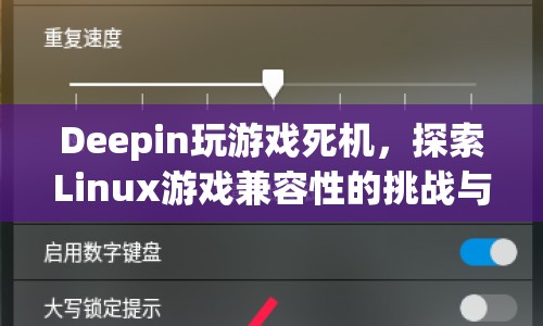 Linux游戲兼容性，Deepin游戲死機引發(fā)挑戰(zhàn)與機遇