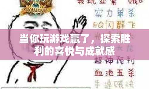 探索勝利的喜悅與成就感，游戲贏家的心理體驗(yàn)