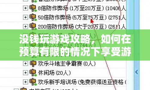 如何在預(yù)算有限的情況下享受游戲樂(lè)趣