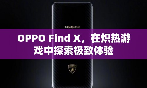 OPPO Find X，熾熱游戲，極致體驗(yàn)