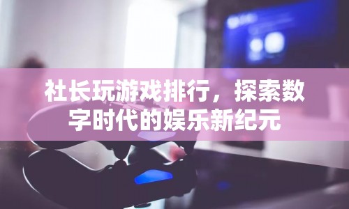 社長(zhǎng)玩游戲排行，探索數(shù)字時(shí)代的娛樂新紀(jì)元