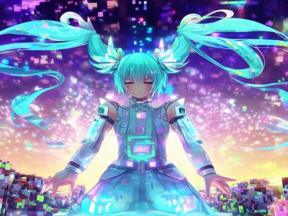 初音未來與我的世界夢(mèng)幻聯(lián)動(dòng)，音樂與像素的交響曲